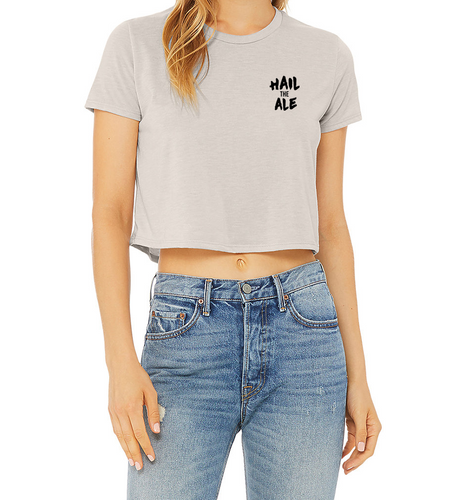 Hail the Ale crop tee (EMBROIDERED)