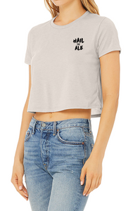 Hail the Ale crop tee (EMBROIDERED)