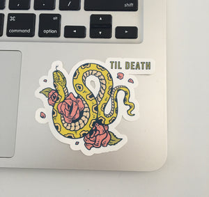 Buds & a Boa - Sticker