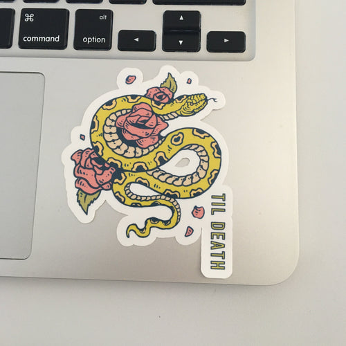 Buds & a Boa - Sticker