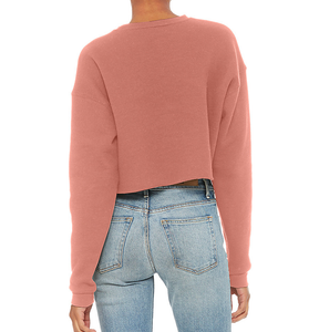 Mauve Logo Cropped Sweatshirt