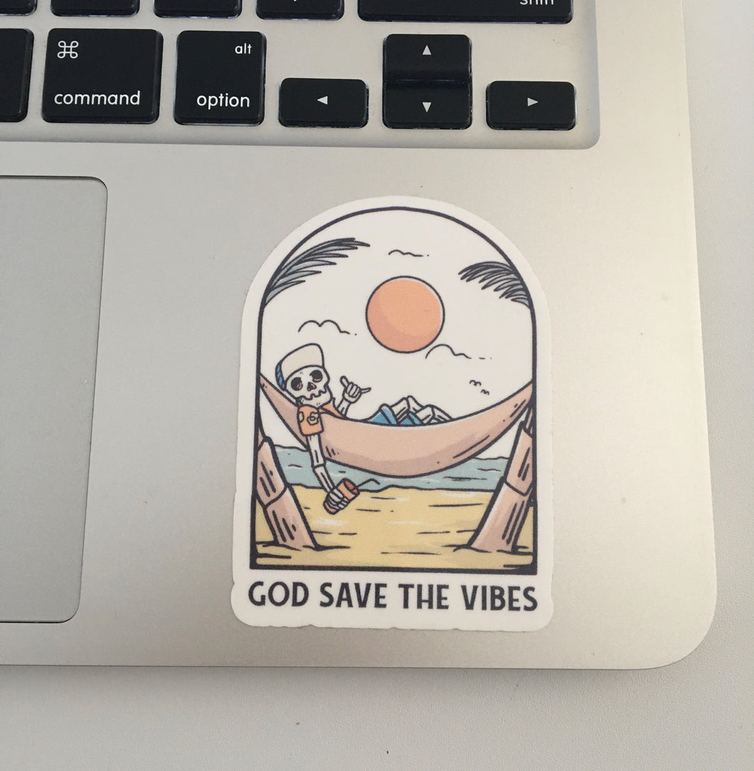 God Save the Vibes - Sticker