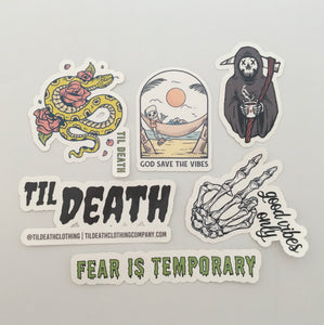 Fear is Temporary - Sticker