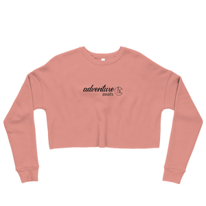 Mauve Logo Cropped Sweatshirt