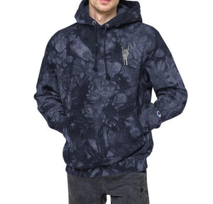 Skelly Rock Champion tie-dye hoodie