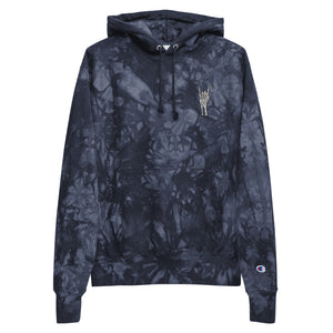 Skelly Rock Champion tie-dye hoodie