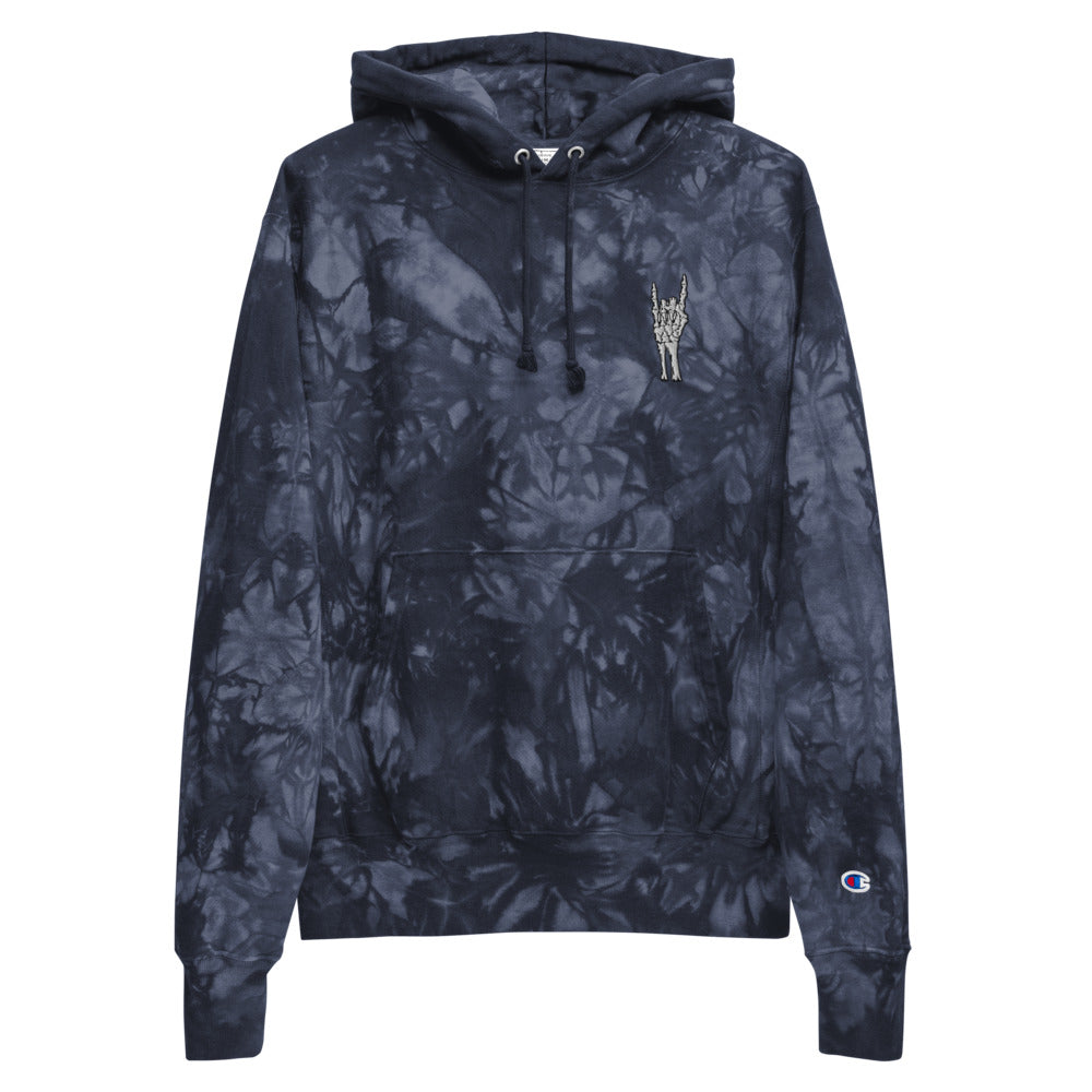 Skelly Rock Champion tie-dye hoodie