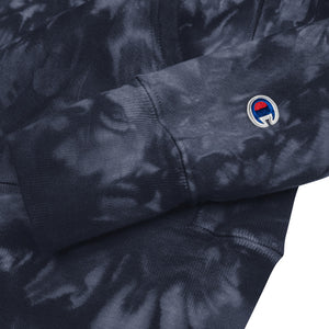 Skelly Rock Champion tie-dye hoodie