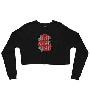 Risky Rose Crop Sweatshirt